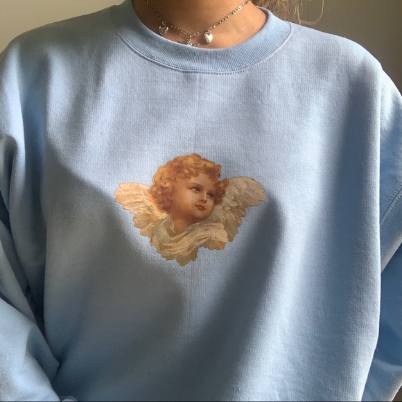 n e w ✨ rare angel baby blue crewneck 👼🏻 - Picture 5 of 10